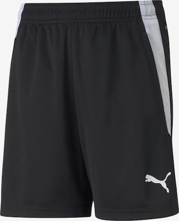 PUMA Regular Sportshorts 'TeamLiga' in Schwarz: Vorderseite