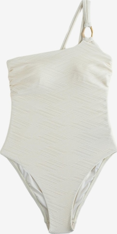 Mint VelvetKupaći kostim za oblikovanje - bijela boja: prednji dio