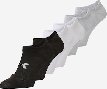 Chaussettes de sport 'Essential' UNDER ARMOUR en gris : devant