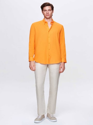 D’S Damat Regular fit Overhemd in Oranje