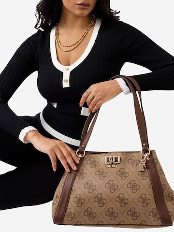GUESS - Bolso de hombro 'KARNILLA LOGO GFRIEND CARRYALL HWOS99 01220' en beige
