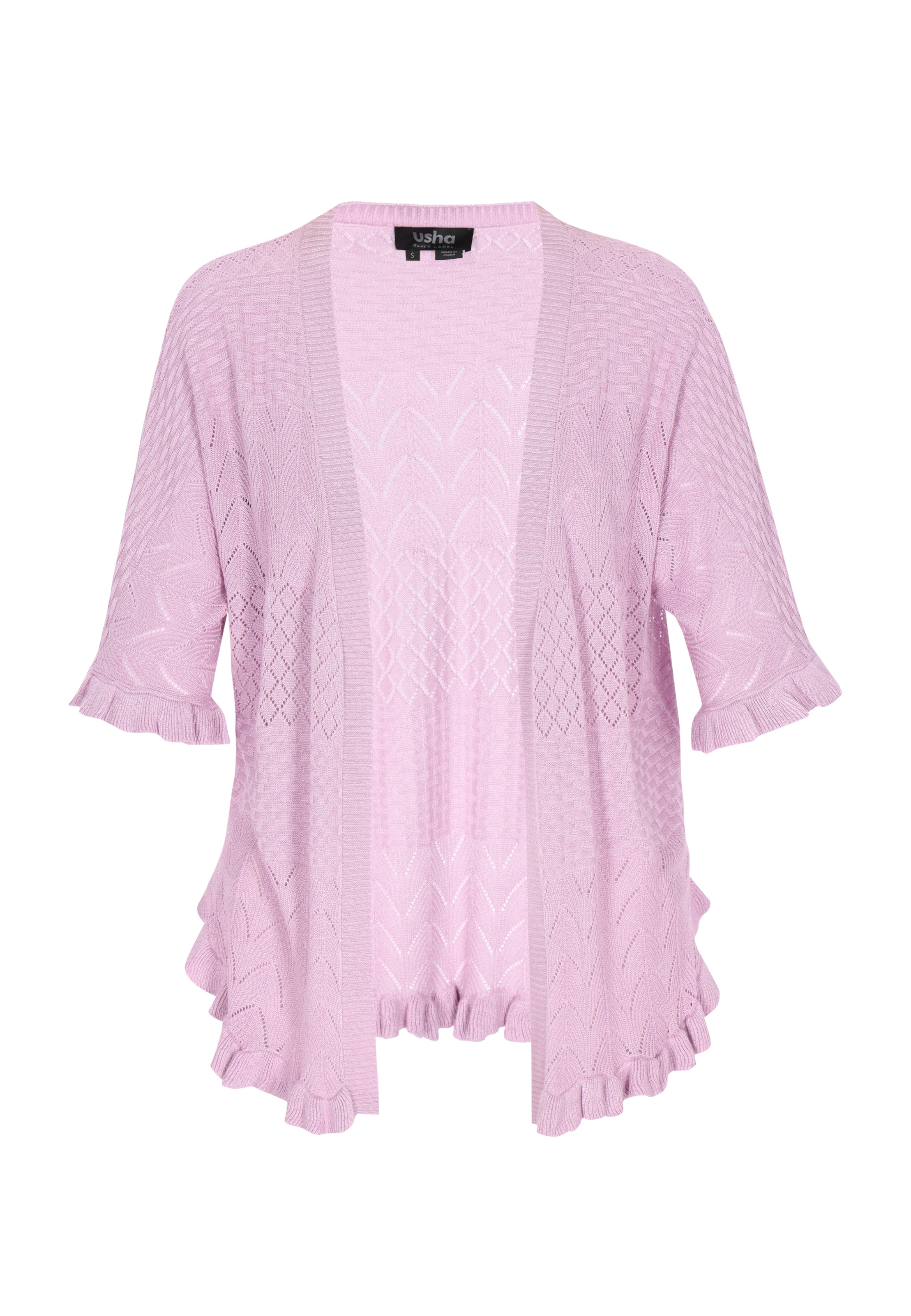 usha BLACK LABEL - Cárdigan 'Fashion Look' en lila: frente