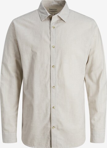 JACK & JONES Button Up Shirt 'Summer' in Grey: front