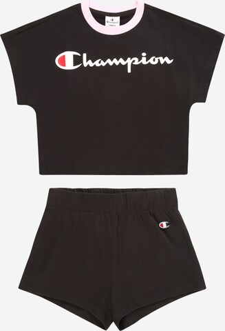 Champion Authentic Athletic Apparel Σετ σε μαύρο: μπροστά