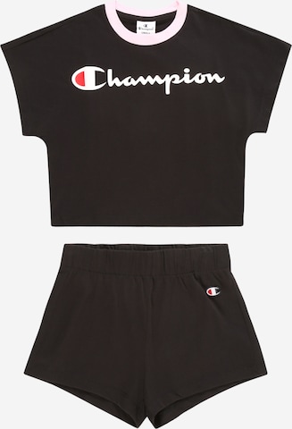 Champion Authentic Athletic Apparel Set in Zwart: voorkant