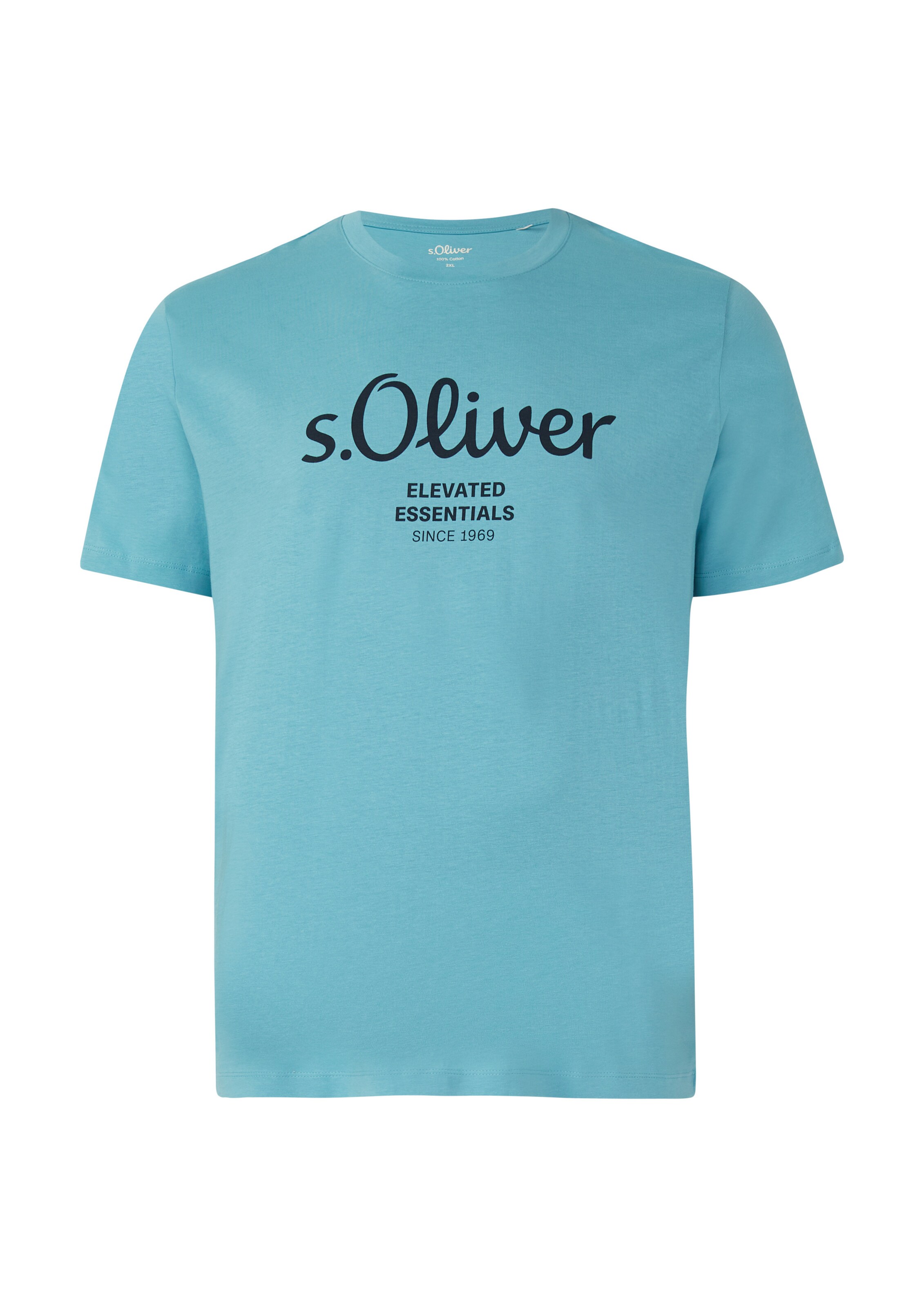 s.Oliver Men Big Sizes T-Shirt in Blau: Vorderseite
