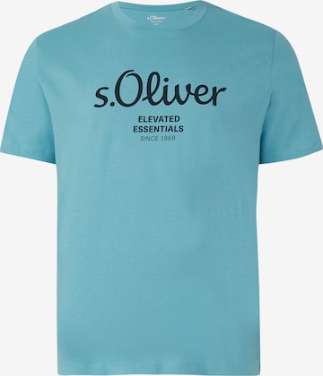 s.Oliver Men Big Sizes T-Shirt in Blau: Vorderseite