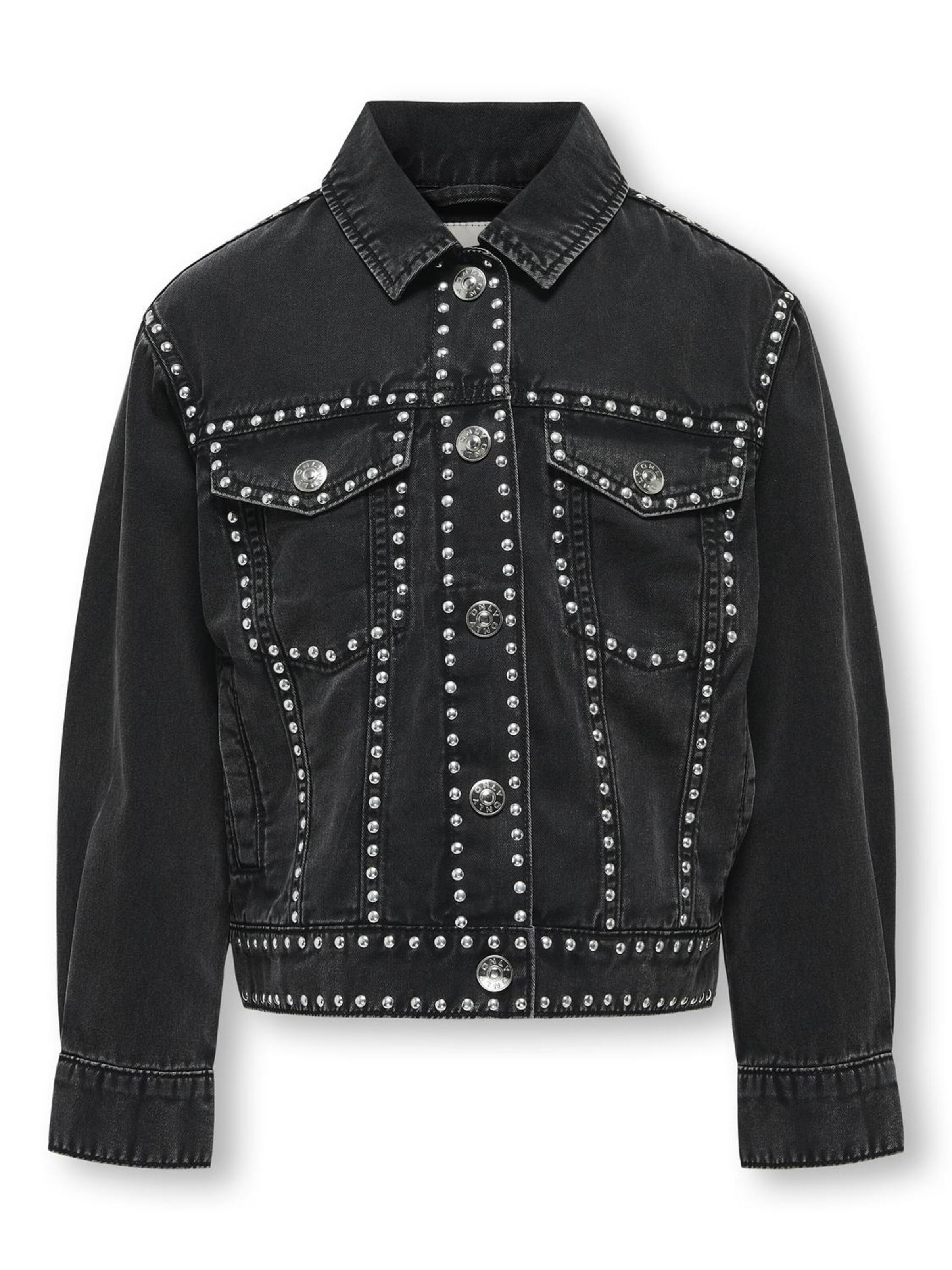 ONLY GIRLS Tussenjas 'KOGManja' in Zwart: voorkant