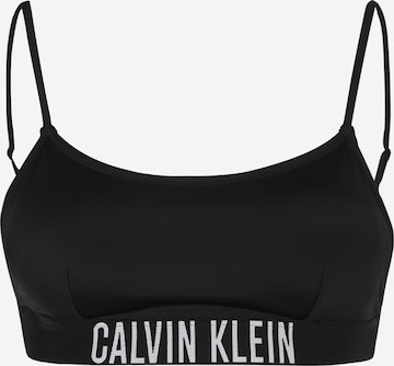 Calvin Klein Swimwear Regular Bikiniöverdel 'Intense power' i svart: framsida