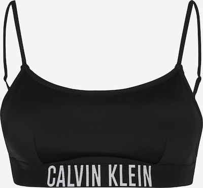 Calvin Klein Swimwear Bikini gornji dio 'Intense power' u crna / bijela, Pregled proizvoda