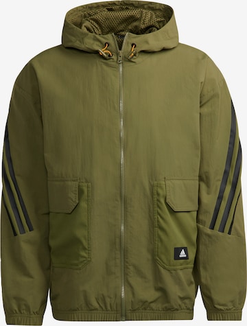 ADIDAS SPORTSWEAR Athletic Jacket in Green: front