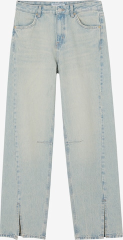 Pull&Bear Regular Jeans in Blauw: voorkant