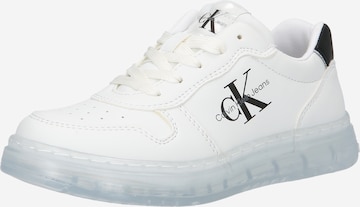 Calvin Klein Jeans Trainers in White: front