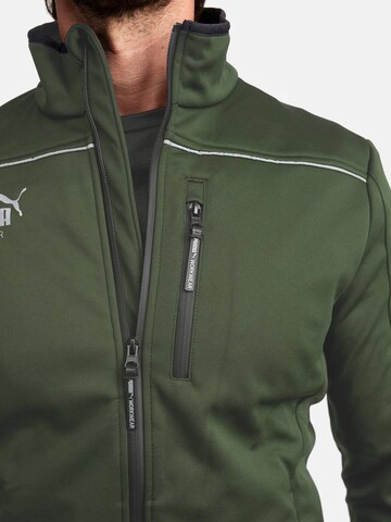 PUMA Workwear Outdoor jacket 'Puma Workwear Essentials Softshelljacke' in Green