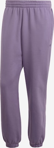 Effilé Pantalon ADIDAS ORIGINALS en violet : devant