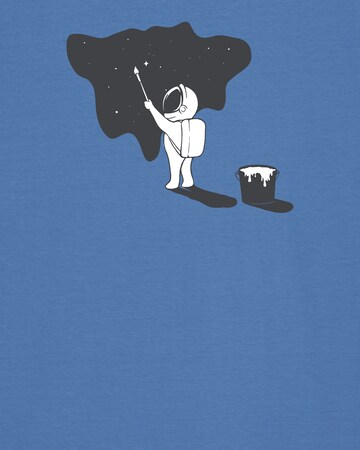 Watapparel Shirt 'Painting space' in Blau