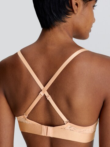 Calvin Klein Underwear Triangle Bra in Beige