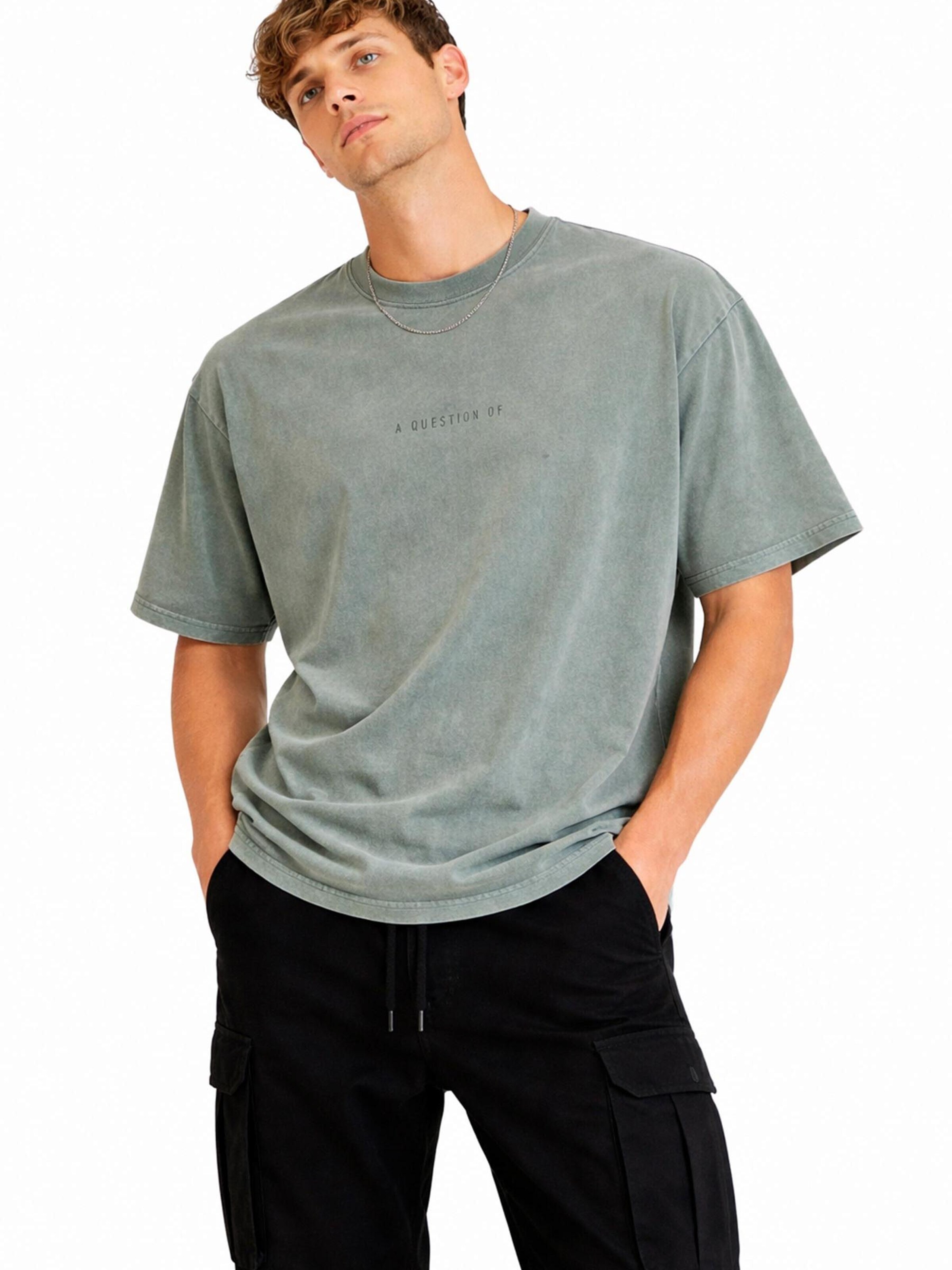 A Question Of (AQO) Bluser & t-shirts 'Ozzy Tee Acid' i grøn: forside