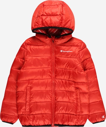 Champion Authentic Athletic Apparel Tussenjas in Rood: voorkant
