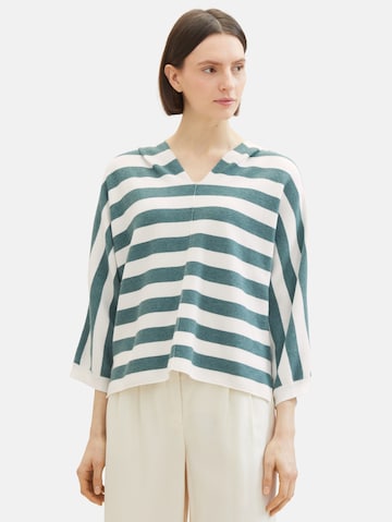 Pull-over TOM TAILOR en vert : devant