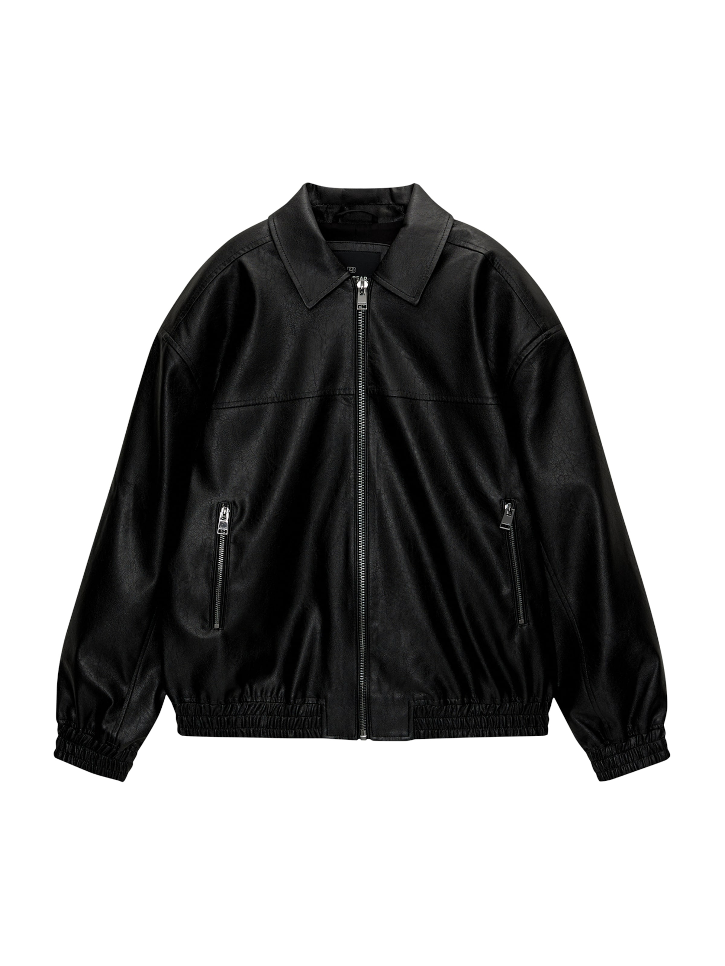 Pull&BearPrijelazna jakna - crna boja: prednji dio