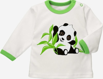 Baby Sweets Shirt 'Happy Panda' in Wit: voorkant