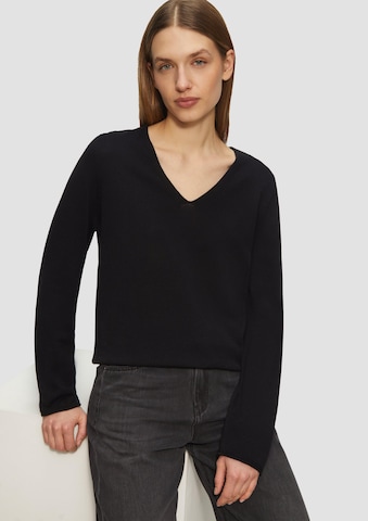 s.Oliver Pullover in Schwarz: Vorderseite