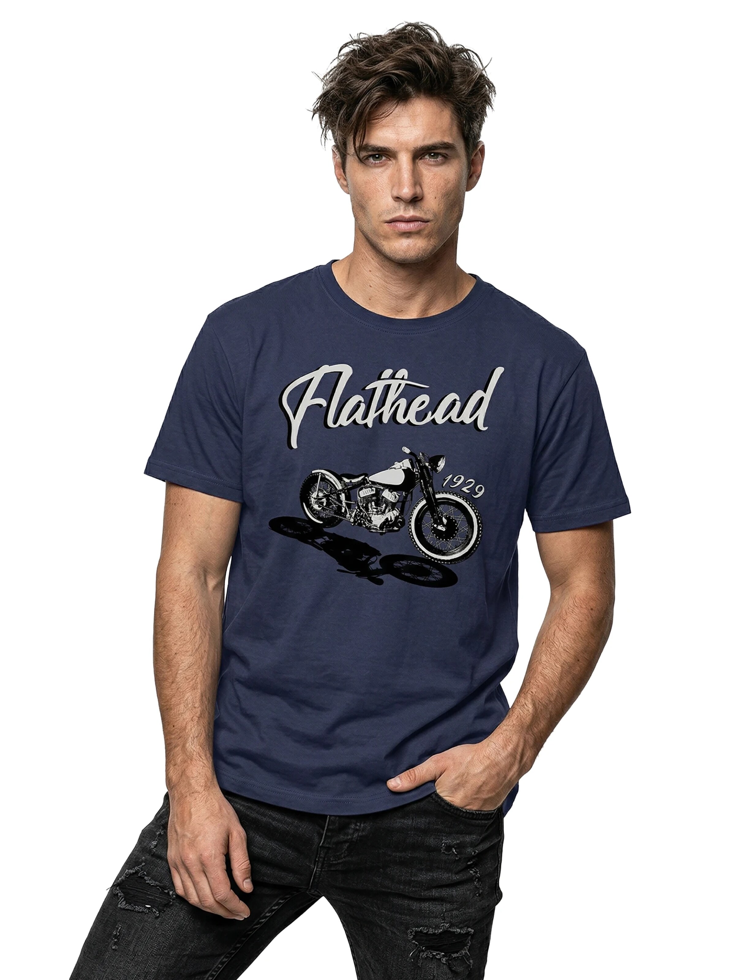 MAKAYA Shirt 'Flathead' in Blue: front