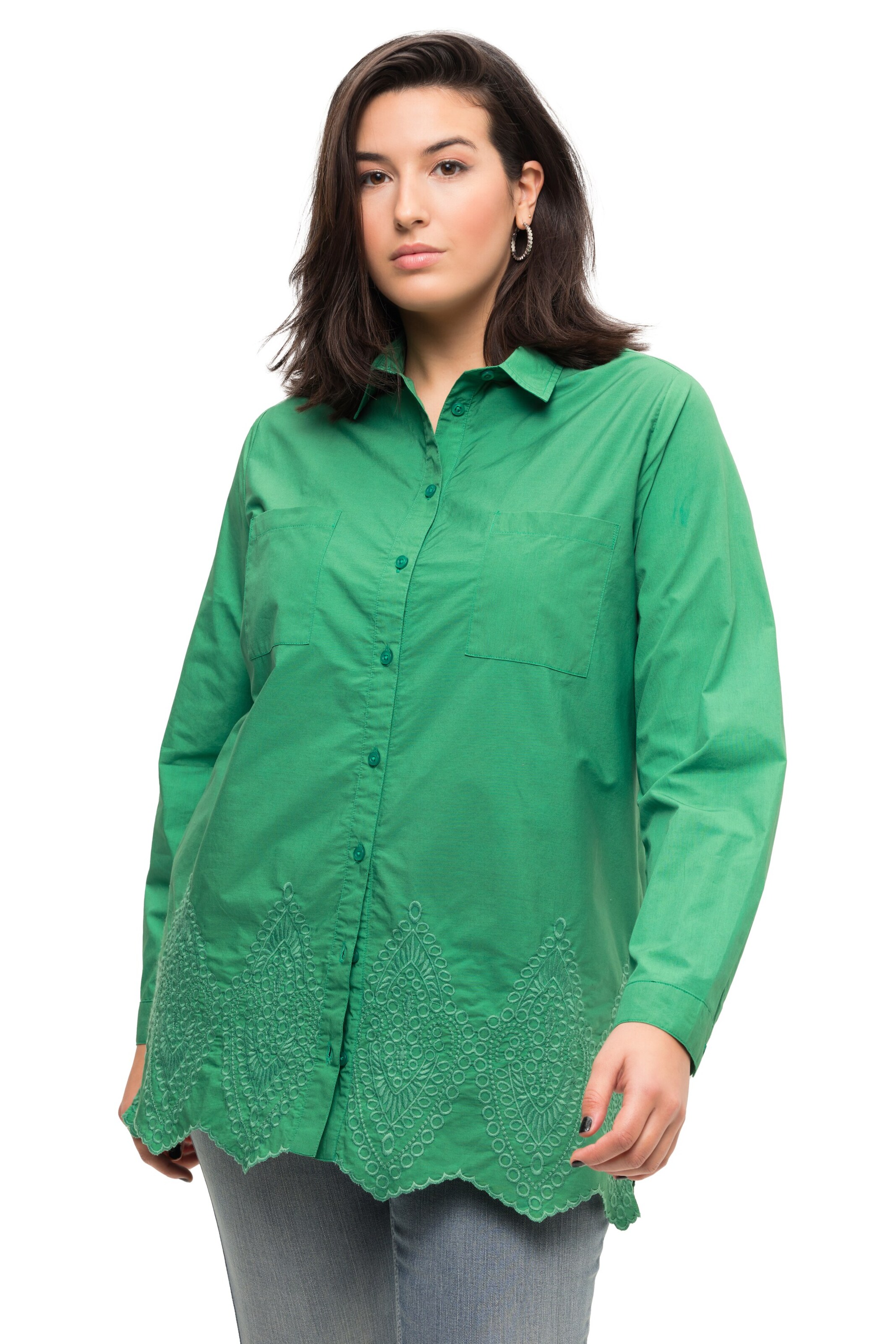 Studio Untold Blouse in Green: front