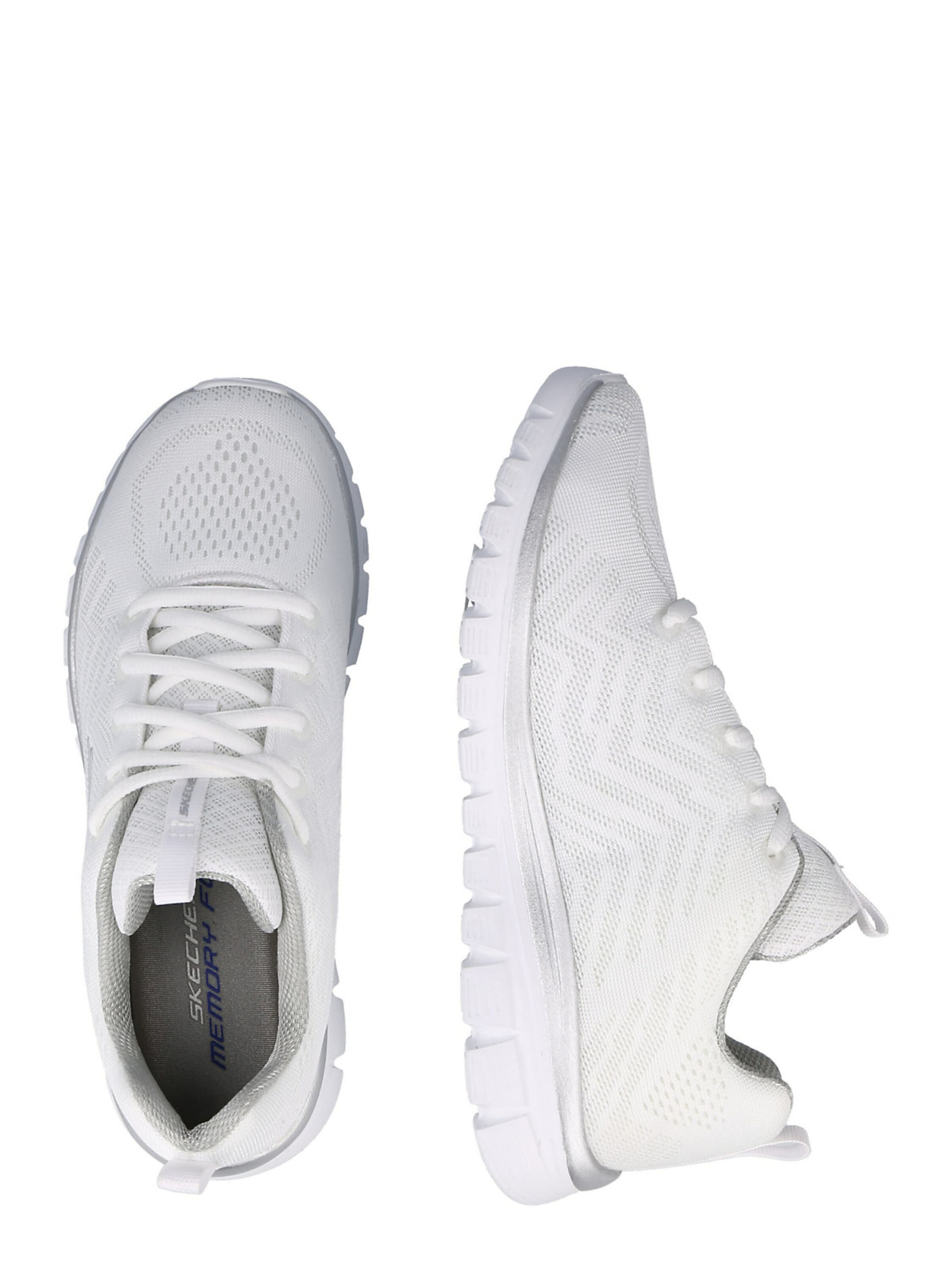 Baskets basses 'Graceful Get Connected' SKECHERS en blanc