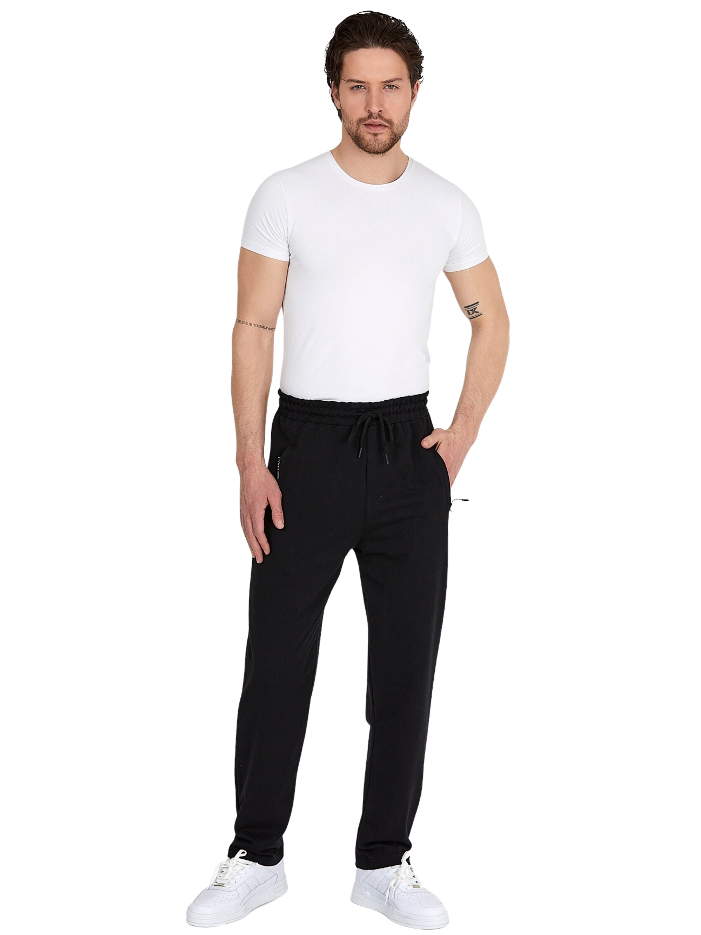 comeor Workout Pants 'Jogginghose Herren mit Reißverschlusstaschen' in S in Black, Item view