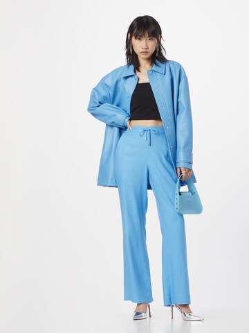 BRUUNS BAZAAR Wide leg Trousers 'Oxalis Madia' in Blue