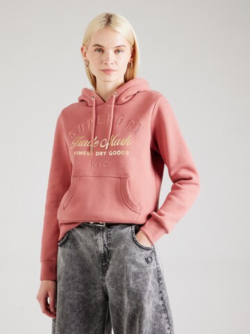 Superdry Sweatshirt in Pink: front