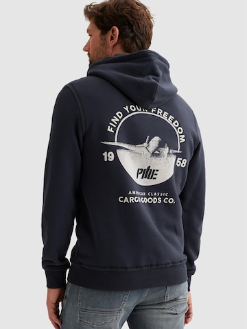 PME Legend Sweatshirt 'PME LEGEND - Hoodie with back artwork' in Blauw