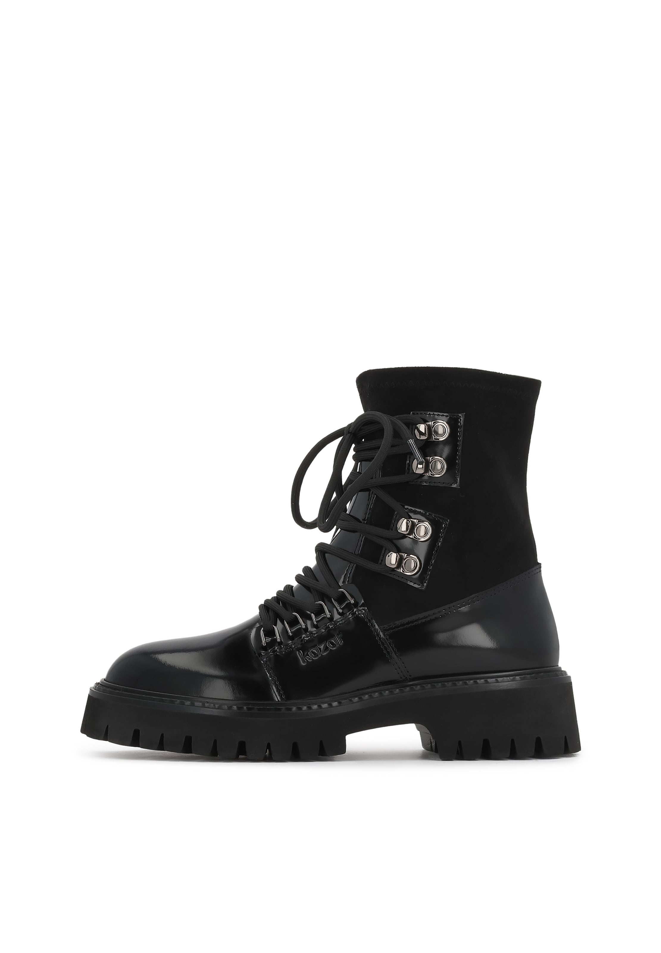 Kazar Lace-up bootie in Black: front