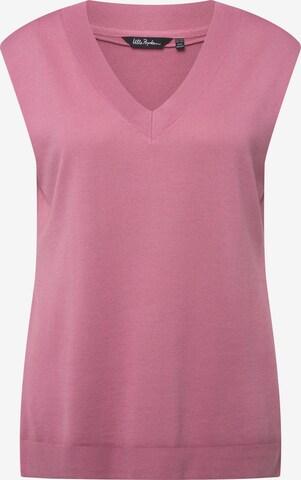 Pull-over Ulla Popken en rose : devant