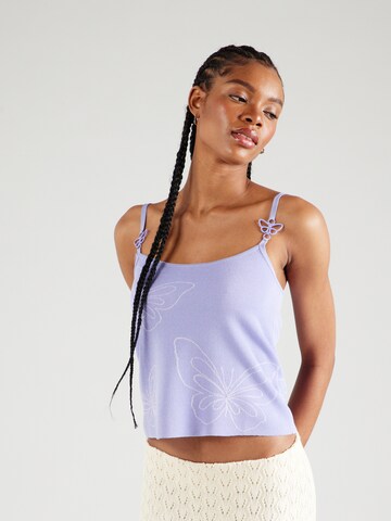 Tops en tricot 'Sweet Hibiscus' florence by mills exclusive for ABOUT YOU en violet : devant