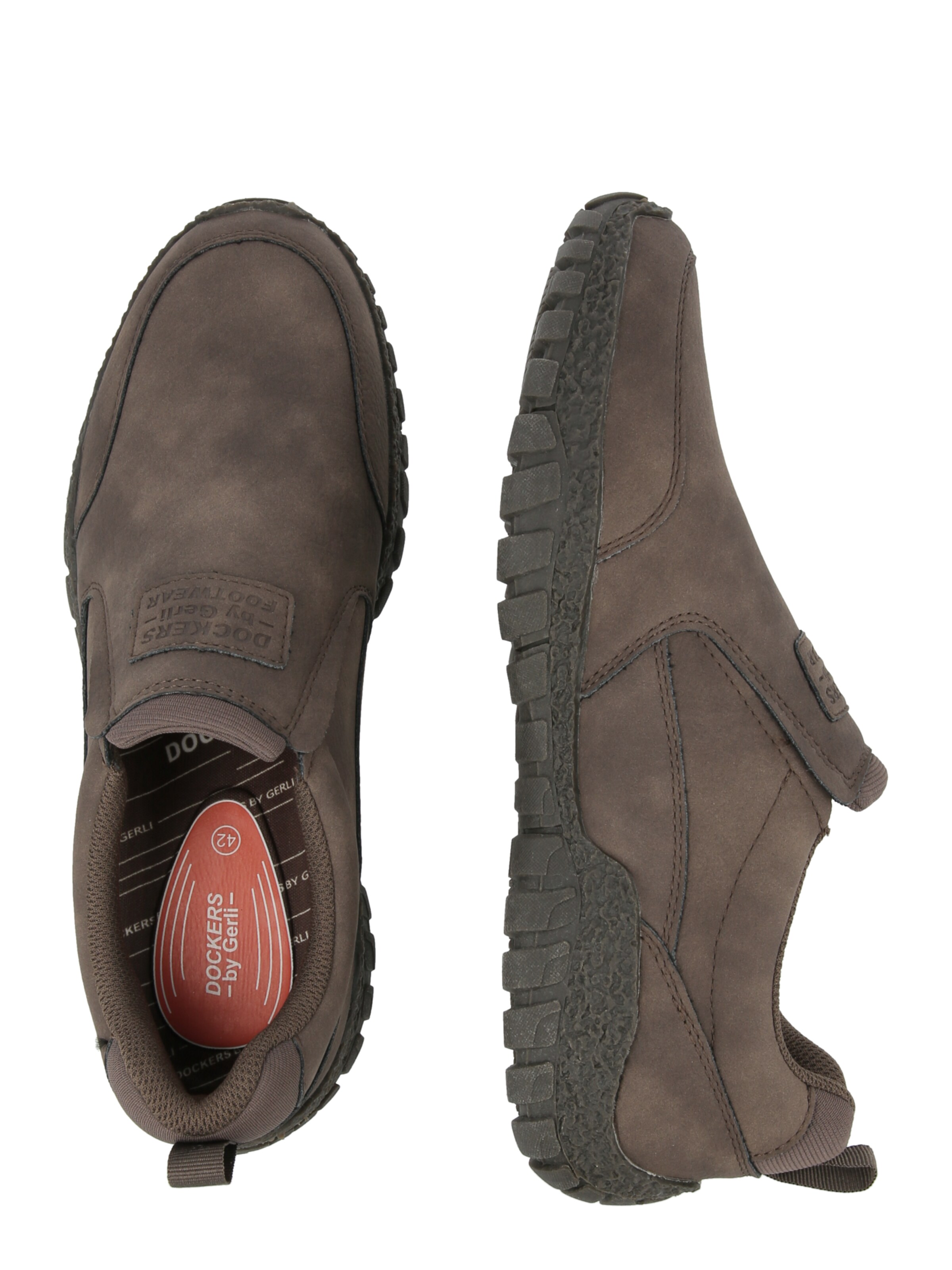 Dockers by Gerli Trampki slip on w kolorze brązowy: bok