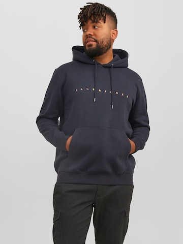 Jack & Jones Plus Sweatshirt 'Star' in Blau: predná strana