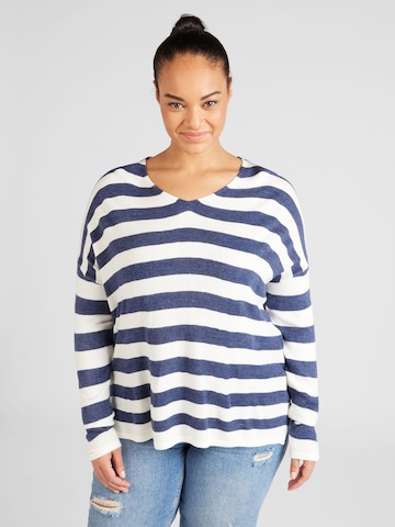 ONLY Carmakoma Sweater 'AMALIA' in Blue: front