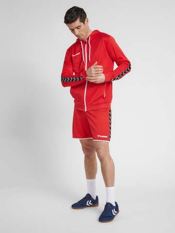Hummel Sportsweatvest 'Authentic Poly' in Rood