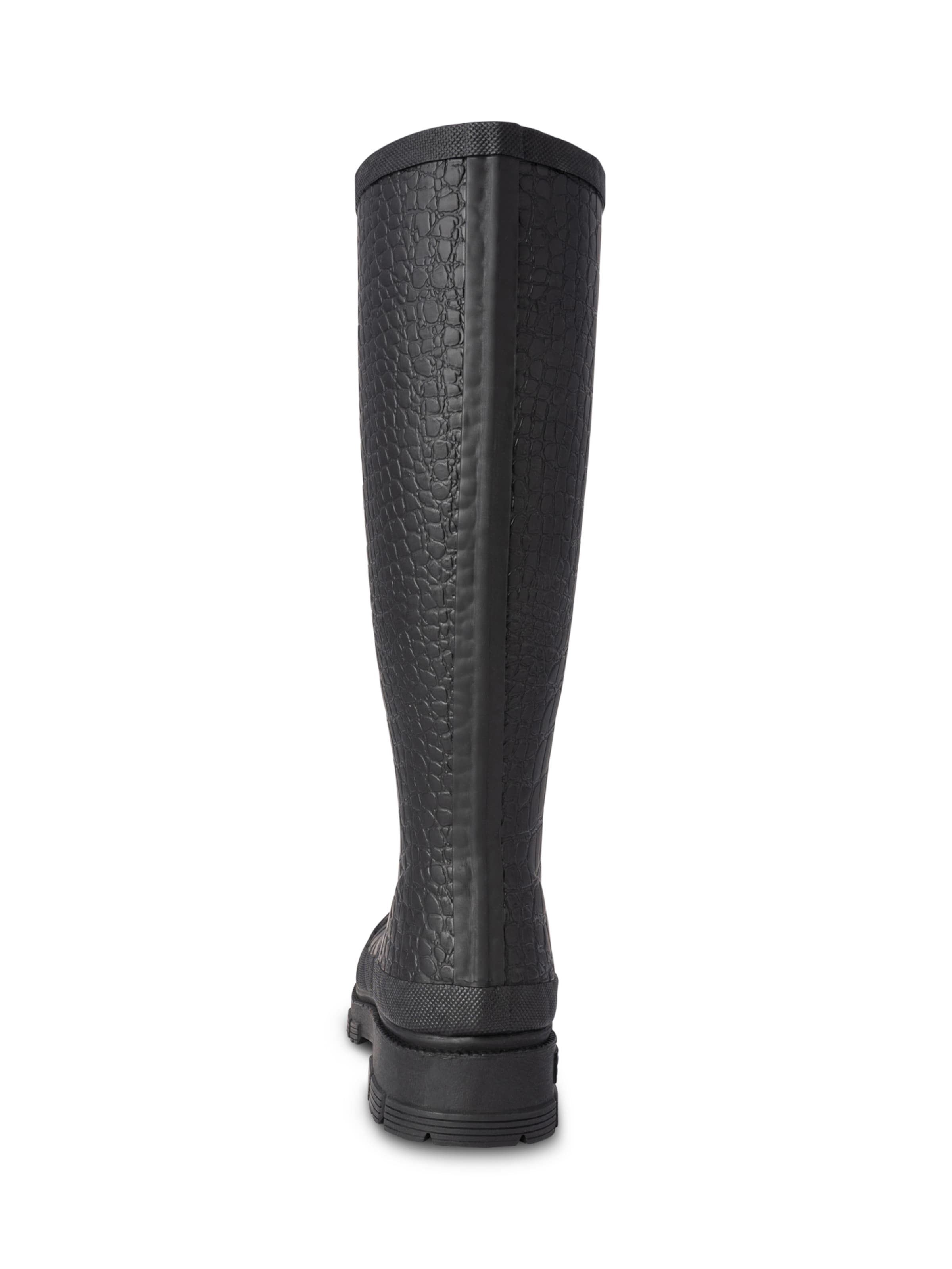 WODEN Regenlaarzen 'Le Croco' in Zwart