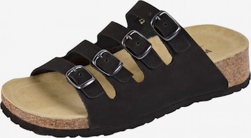 Weeger Sandale 'Keilpantolette 11460-20' in Schwarz: Vorderseite