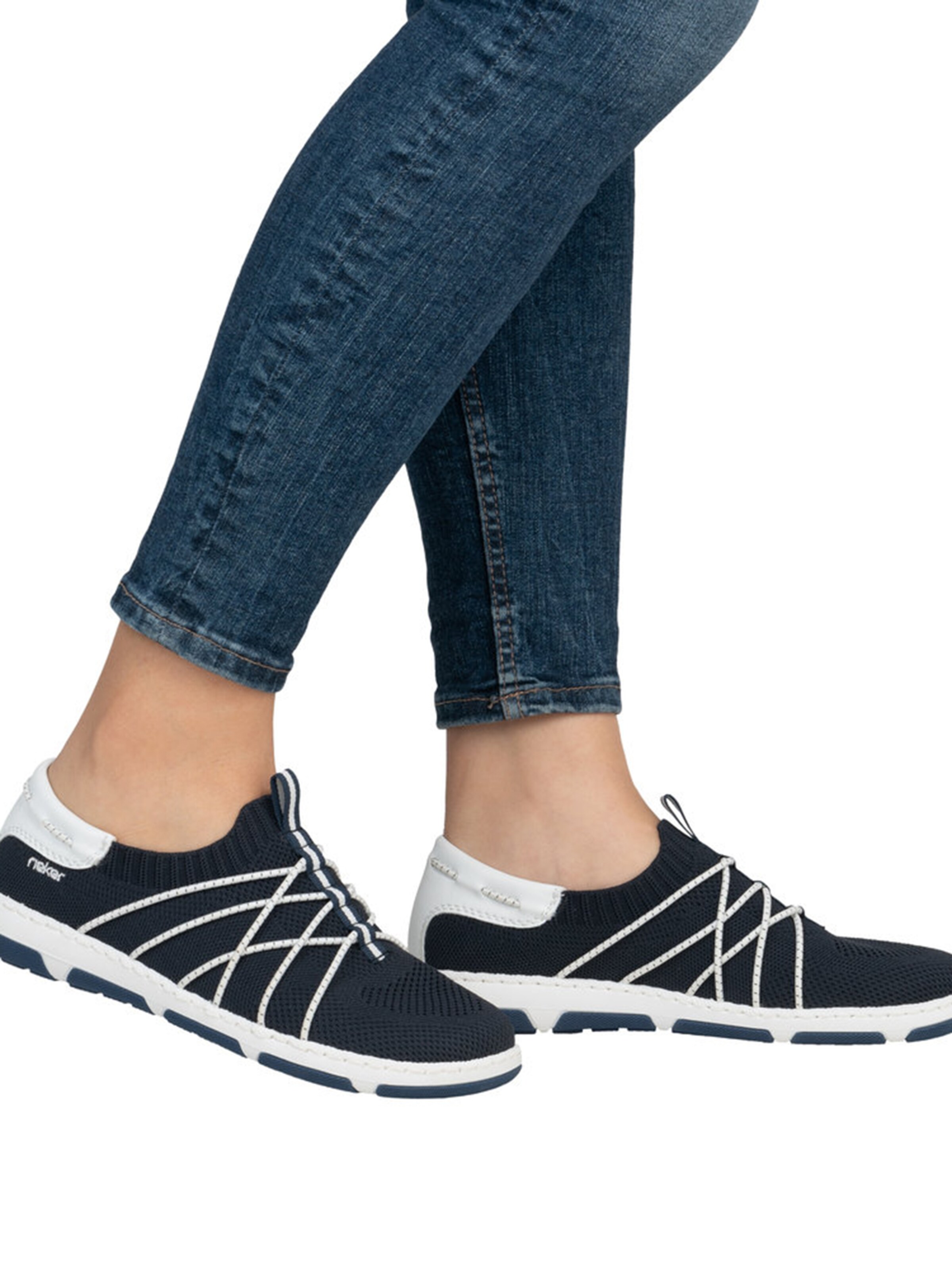 mėlyna Rieker Batai be raištelių