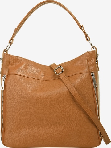 Cluty Handbag in Brown: front