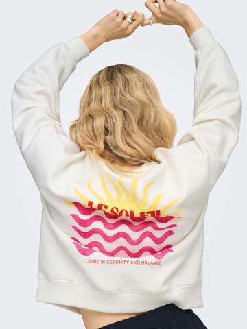 ONLY - Sudadera 'ONLLiny' en blanco: frente