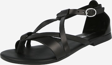 ABOUT YOU T-Bar Sandals 'Jody' in Black: front