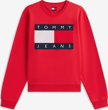 Felpa di Tommy Jeans in rosso: frontale