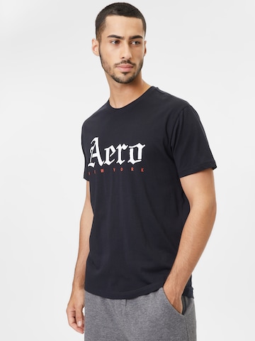 AÉROPOSTALE Shirt in Black: front