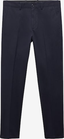 MANGO MAN Regular Pleated Pants 'Modica' in Blue: front